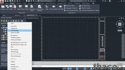Managing drawings in projects