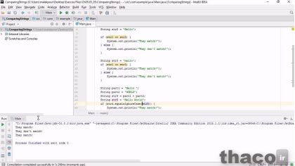 Comparing string values
