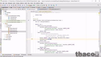 Start activities with explicit intents