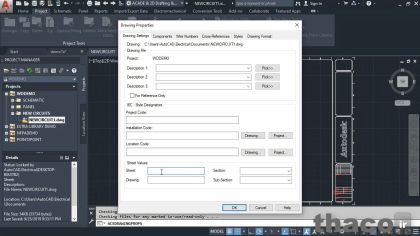 The Project Manager drawing list