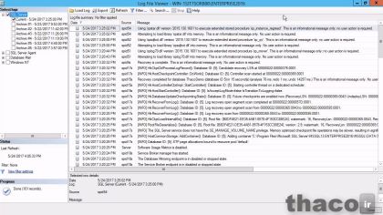 review logs in sql server