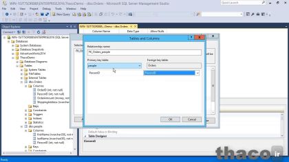 creating relationships between tables