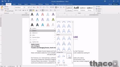 Adding pizzazz with special text effects