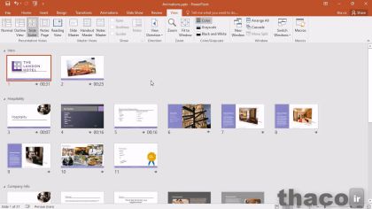 Rehearsing a presentation