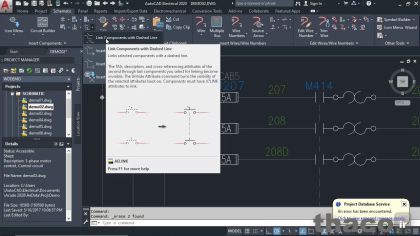 Using dashed link lines