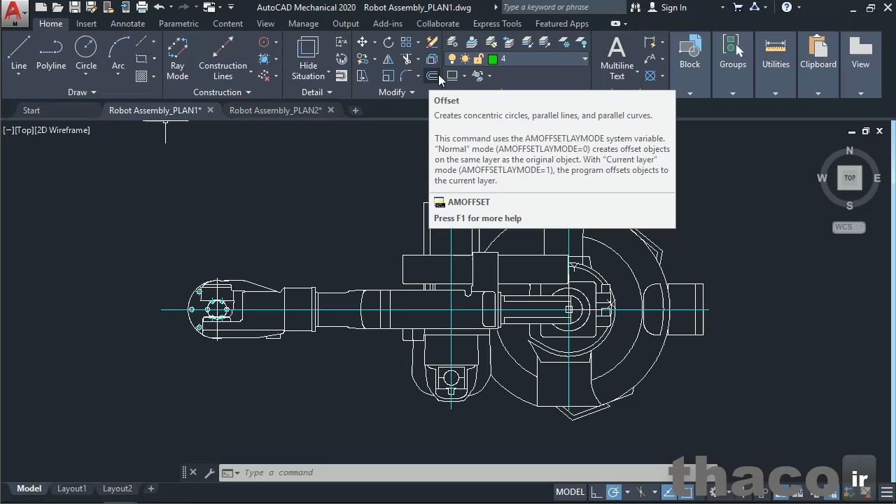 The new AutoCAD interface