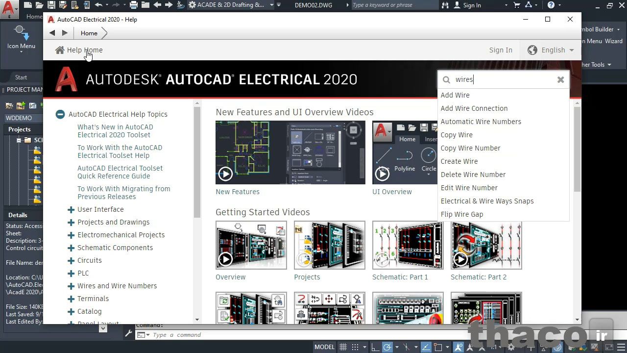 Accessing Help in AutoCAD Electrical