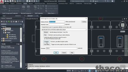 Using the footprint lookup database