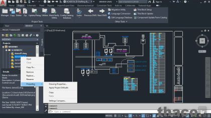 Opening an electrical drawing