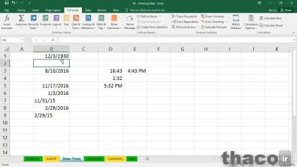 Working with dates and times