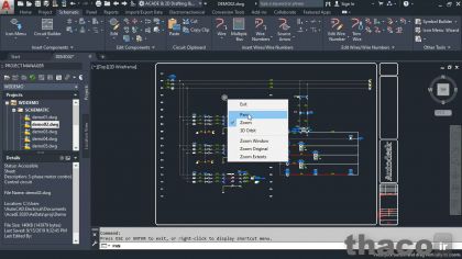 Using pan in AutoCAD Electrical