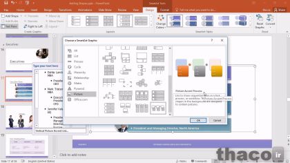 Using SmartArt to create diagrams