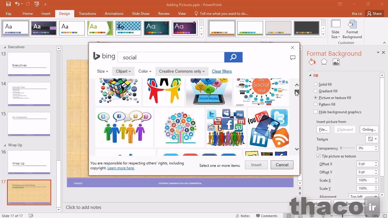 Adding pictures and clip art