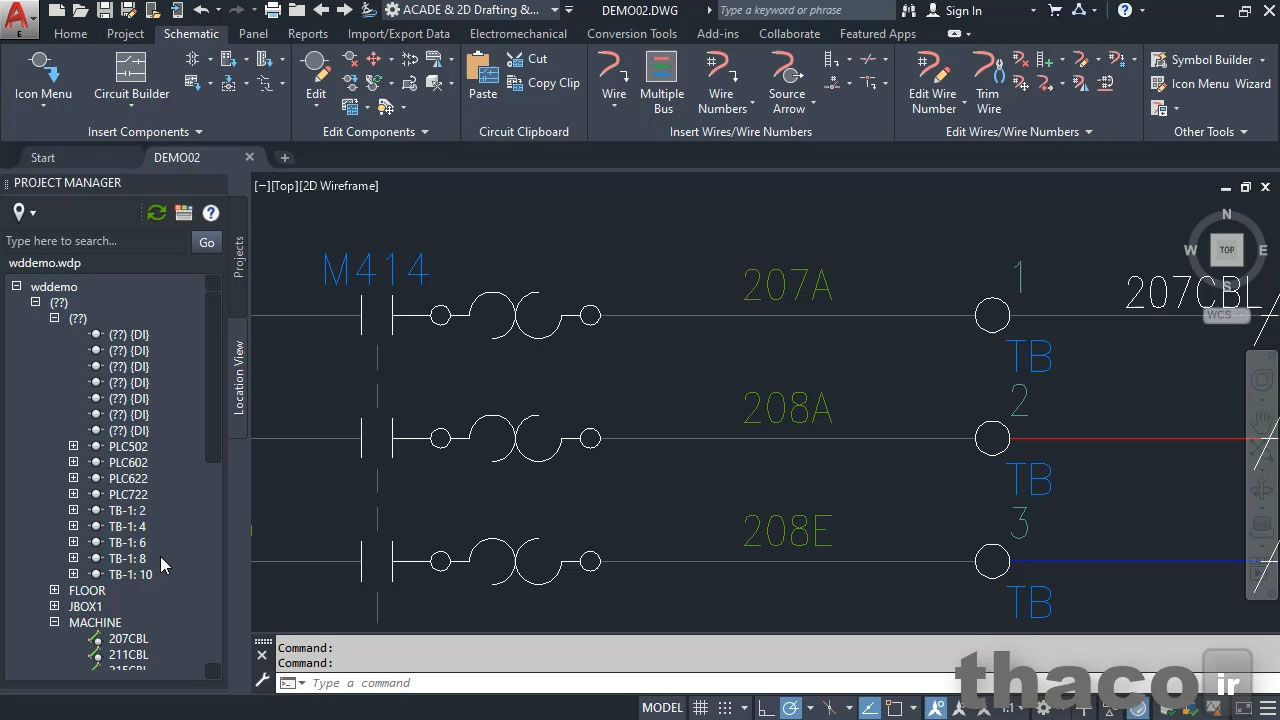 The AutoCAD Electrical Project Manager