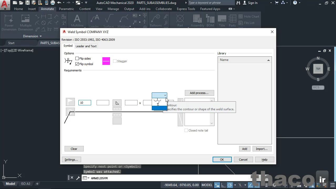 Annotating parts and subassemblies