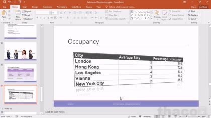 Inserting Excel tables