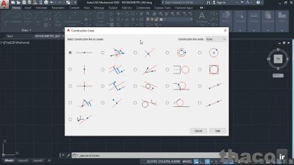 Adding construction lines