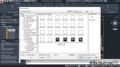Working with saved crcuits