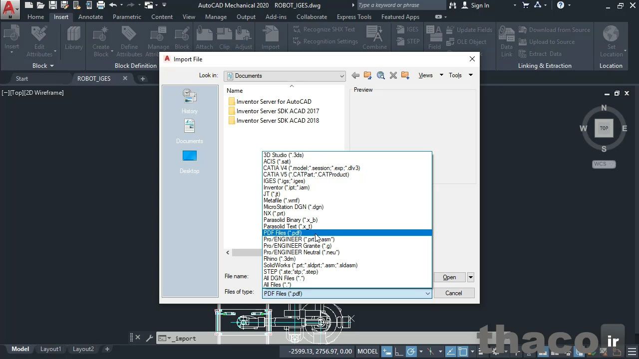 Using IGES files