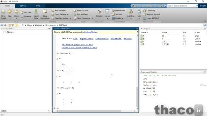 Working with MATLAB variables