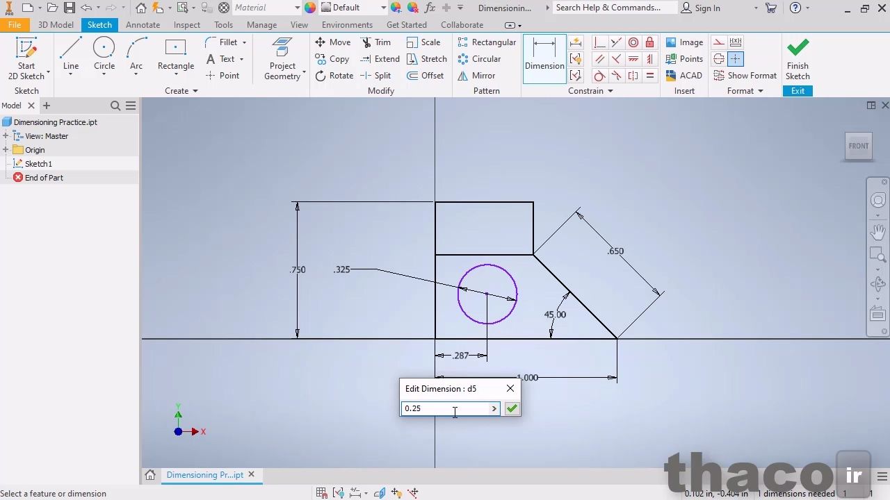 dimensioning