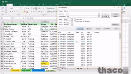 finding and replacing data