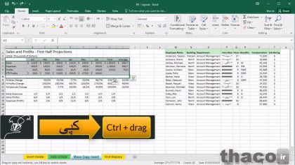 moving copying and inserting data