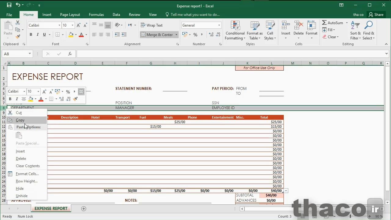 Creating new workbooks