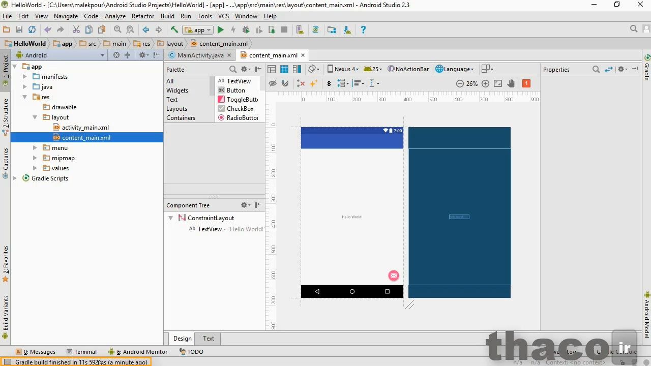 Create your first Android app