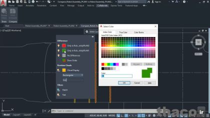 Viewing results in Drawing Comparison