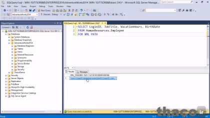 Writing queries to return XML