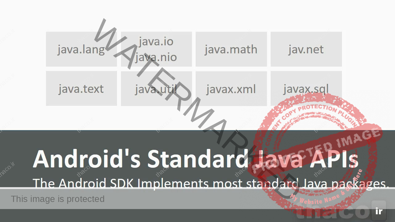 Android Standard Java APIs