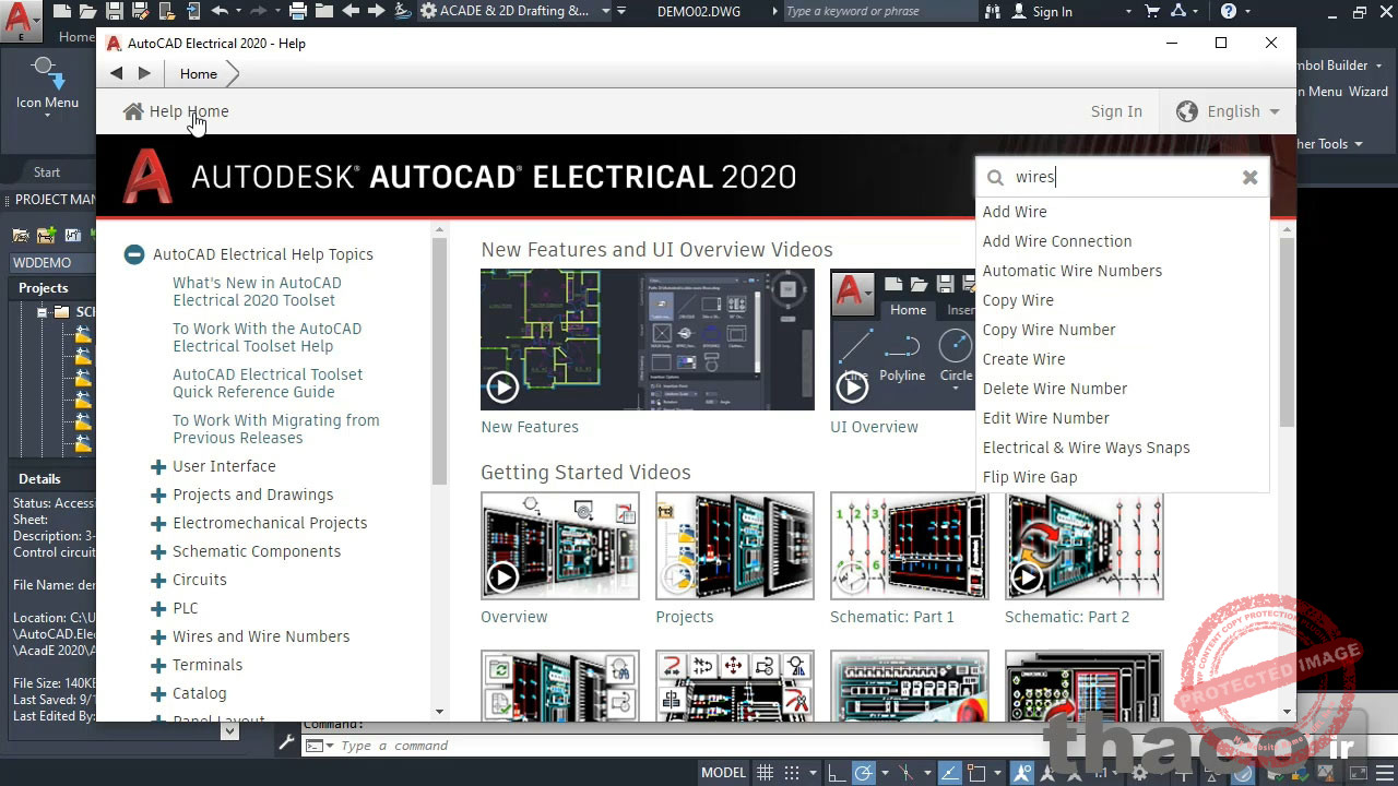 Accessing Help in AutoCAD Electrical