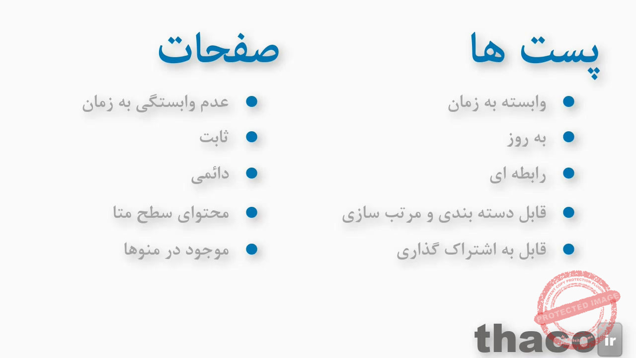Posts vs. pages in WordPress