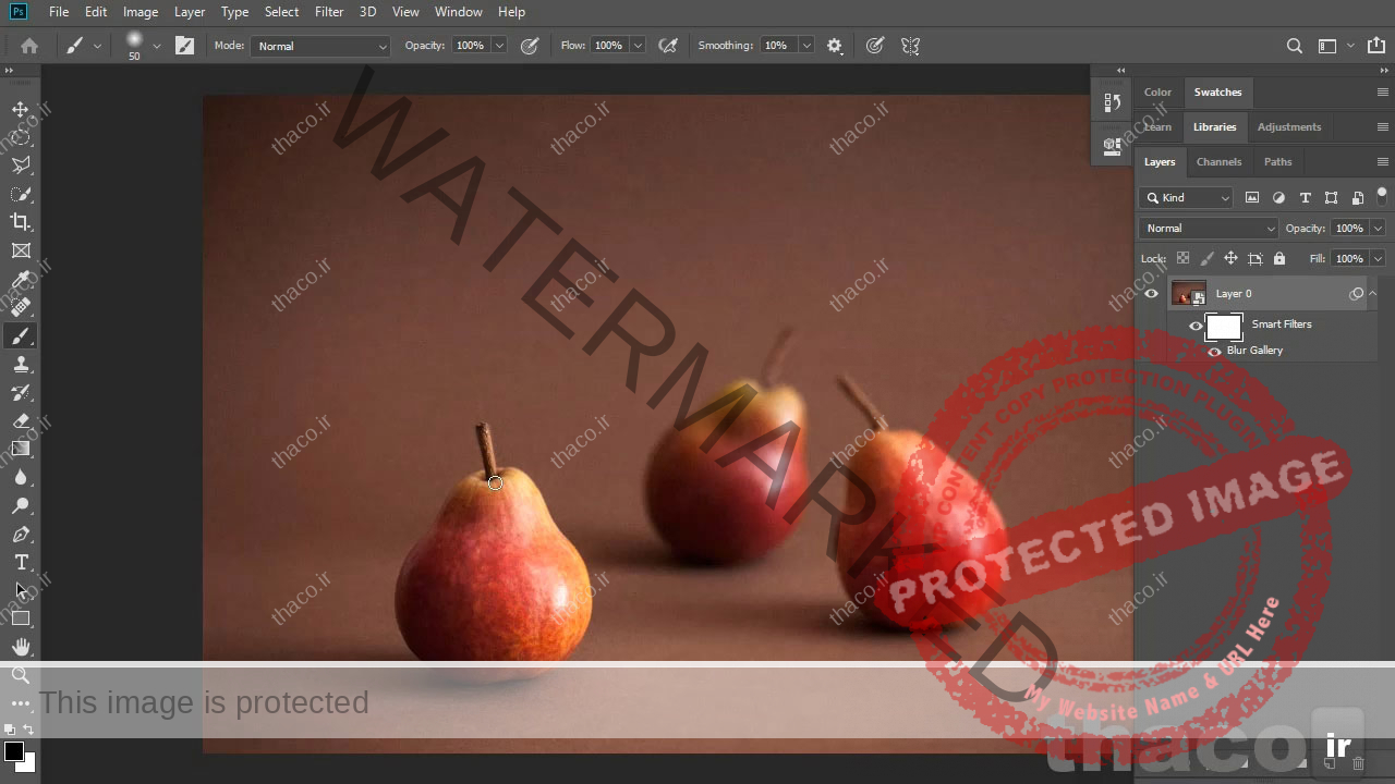 edit blur in layers panel photoshop
