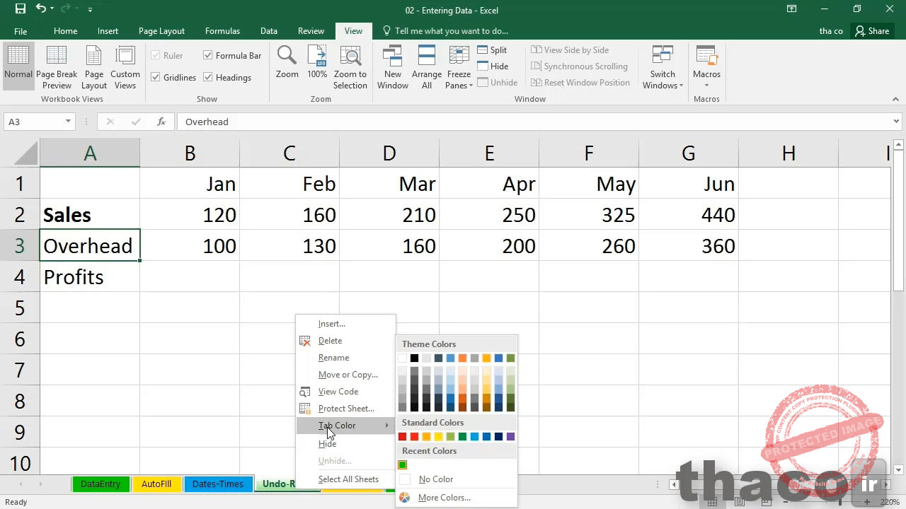 Using Undo and Redo in Microsoft Excel