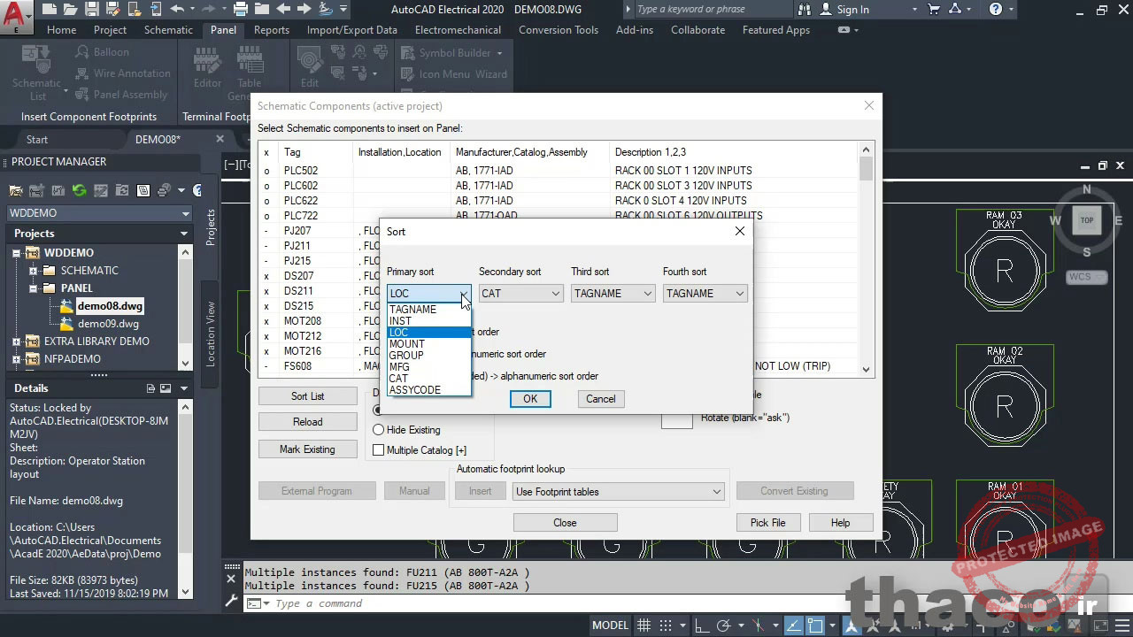 Using Insert Footprints (Schematic List)