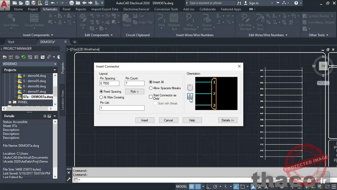 Inserting connectors