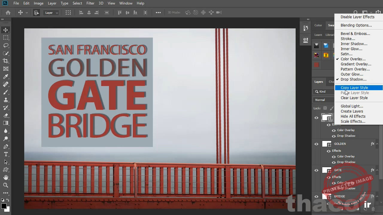 Save and apply layer effects and styles