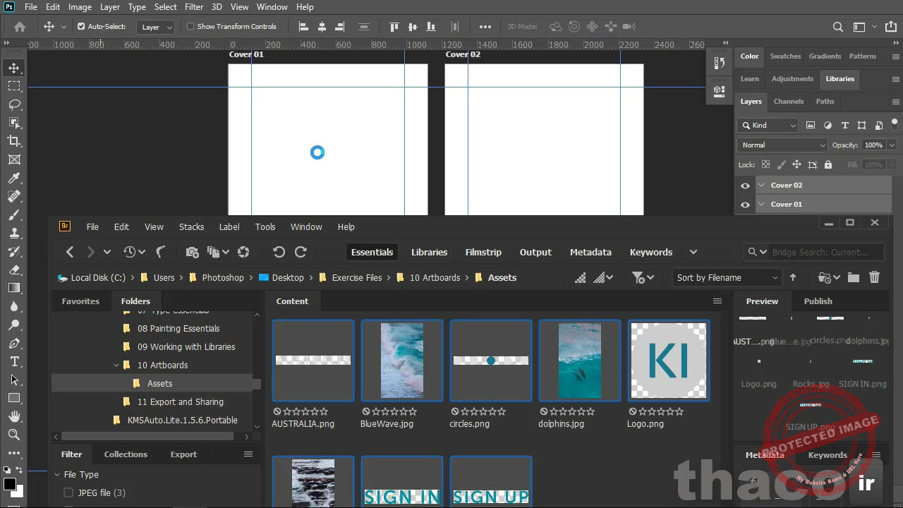 Adding content to artboards