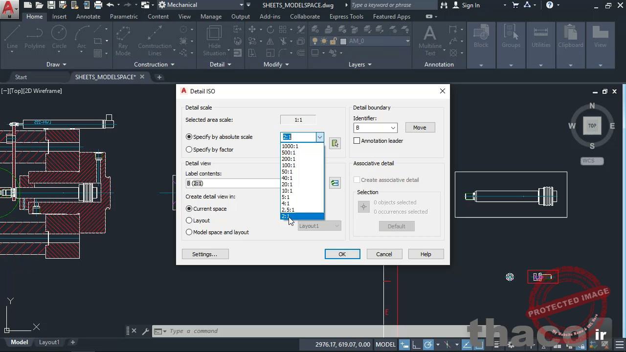 Using drawing sheets in model space