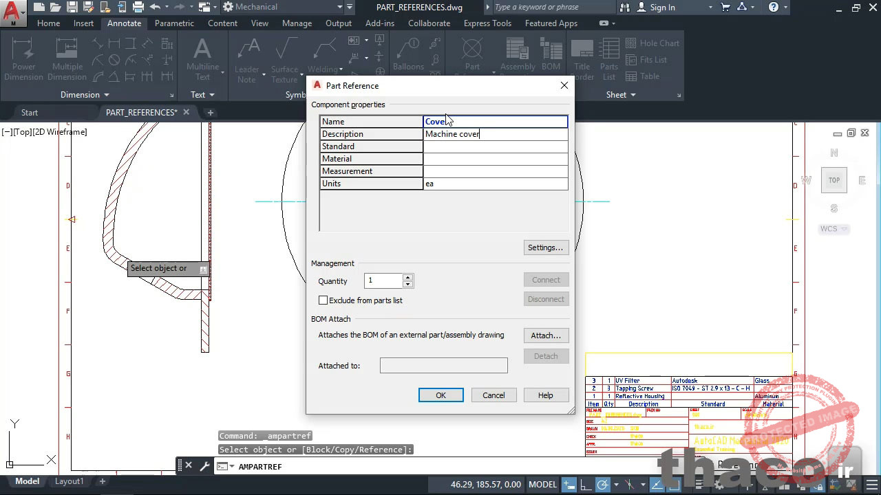 Creating part references