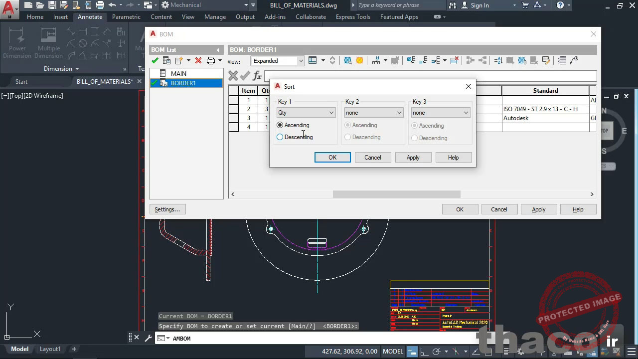 Creating and editing a bill of materials (BOM)