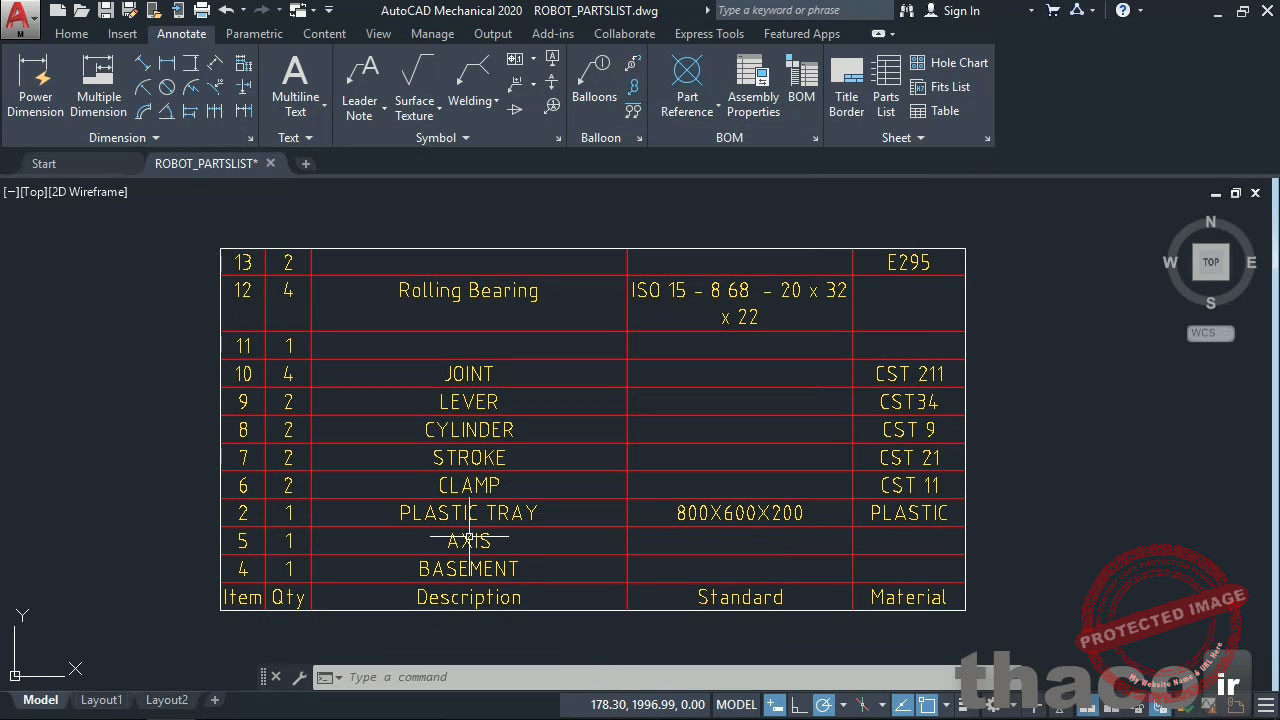 Configuring parts lists