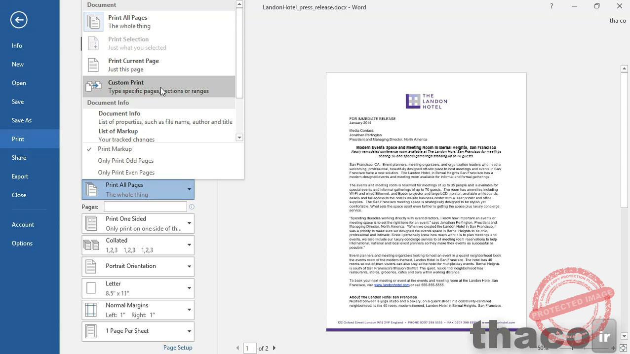 Printing your documents