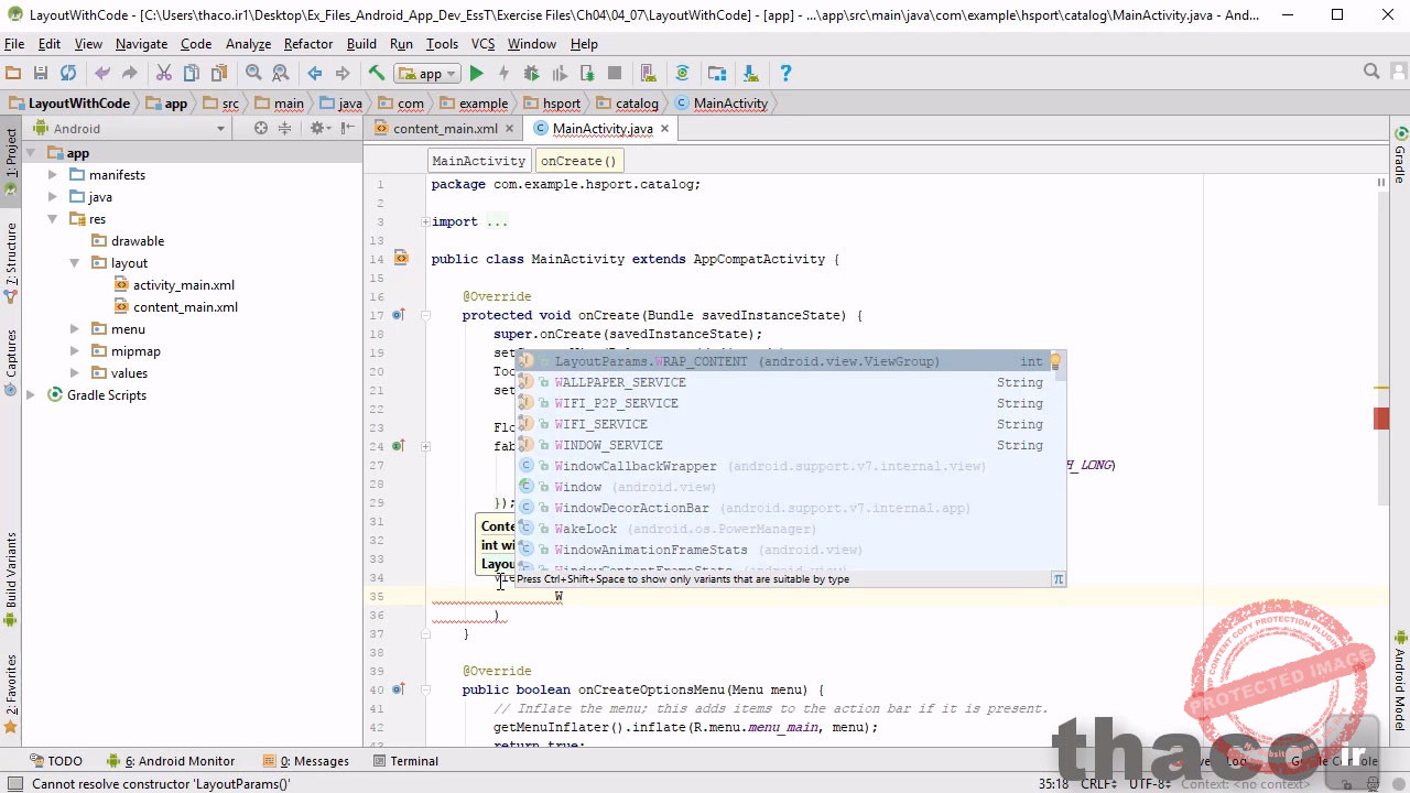 Add views to a view group with Java
