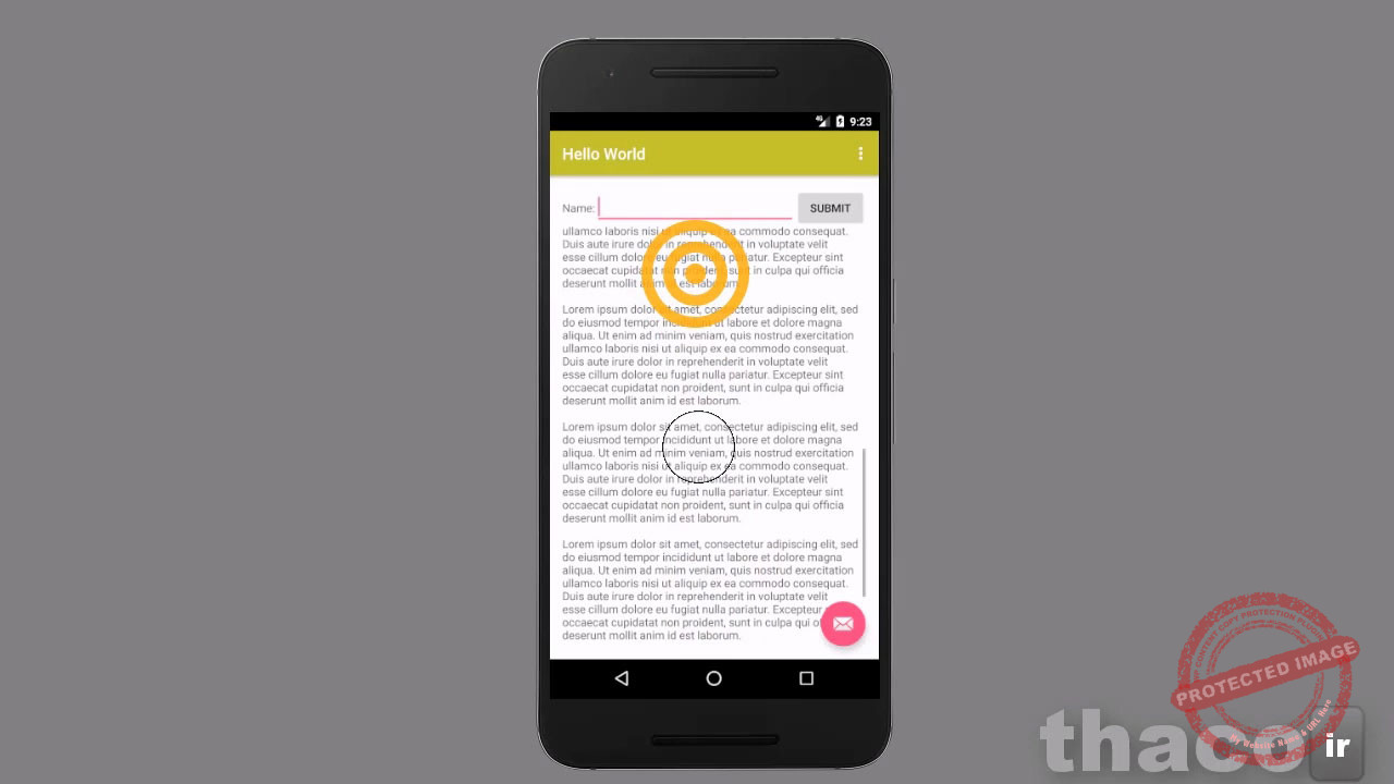 Display and collect text values