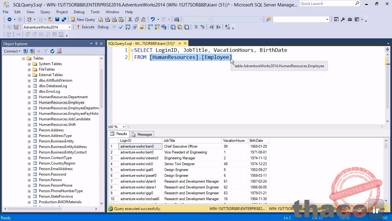 Basic SELECT statement