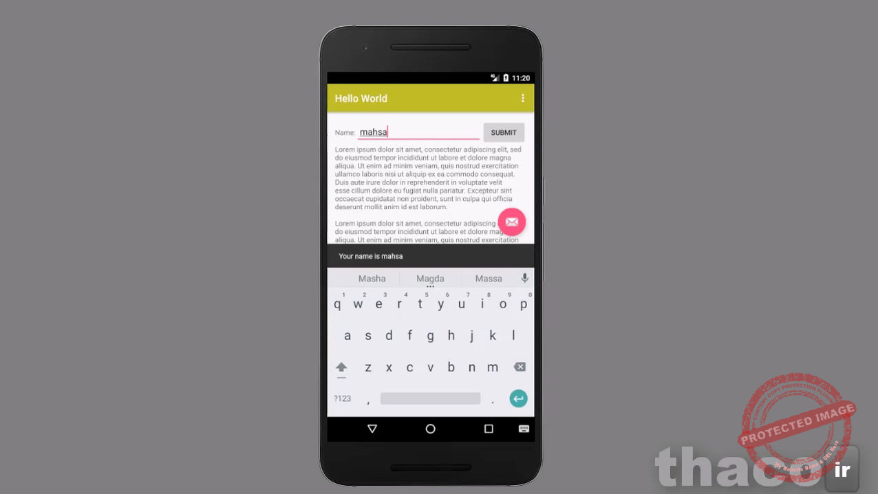 Handle View events in layout files