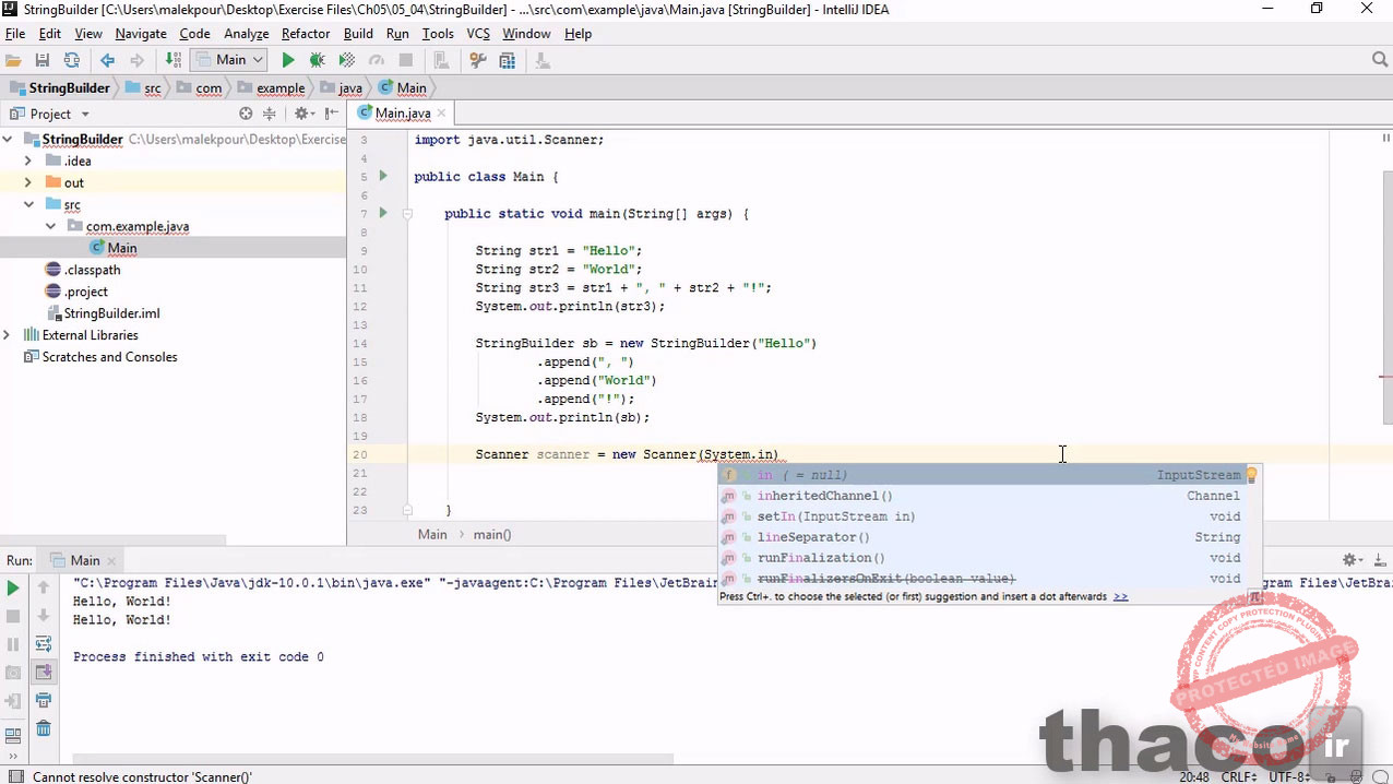 Building a string from multiple values